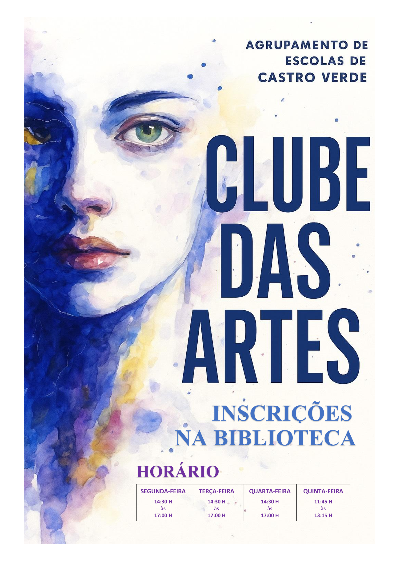 cartaz clube artes