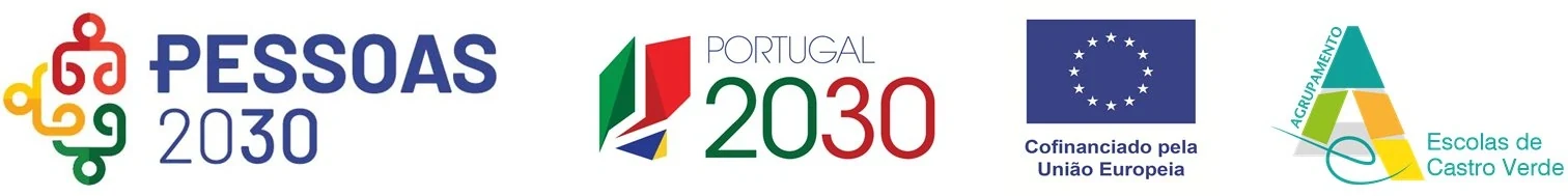 Pessoas 2030 · Portugal 2030 · União Europeia · Escolas de Castro Verde