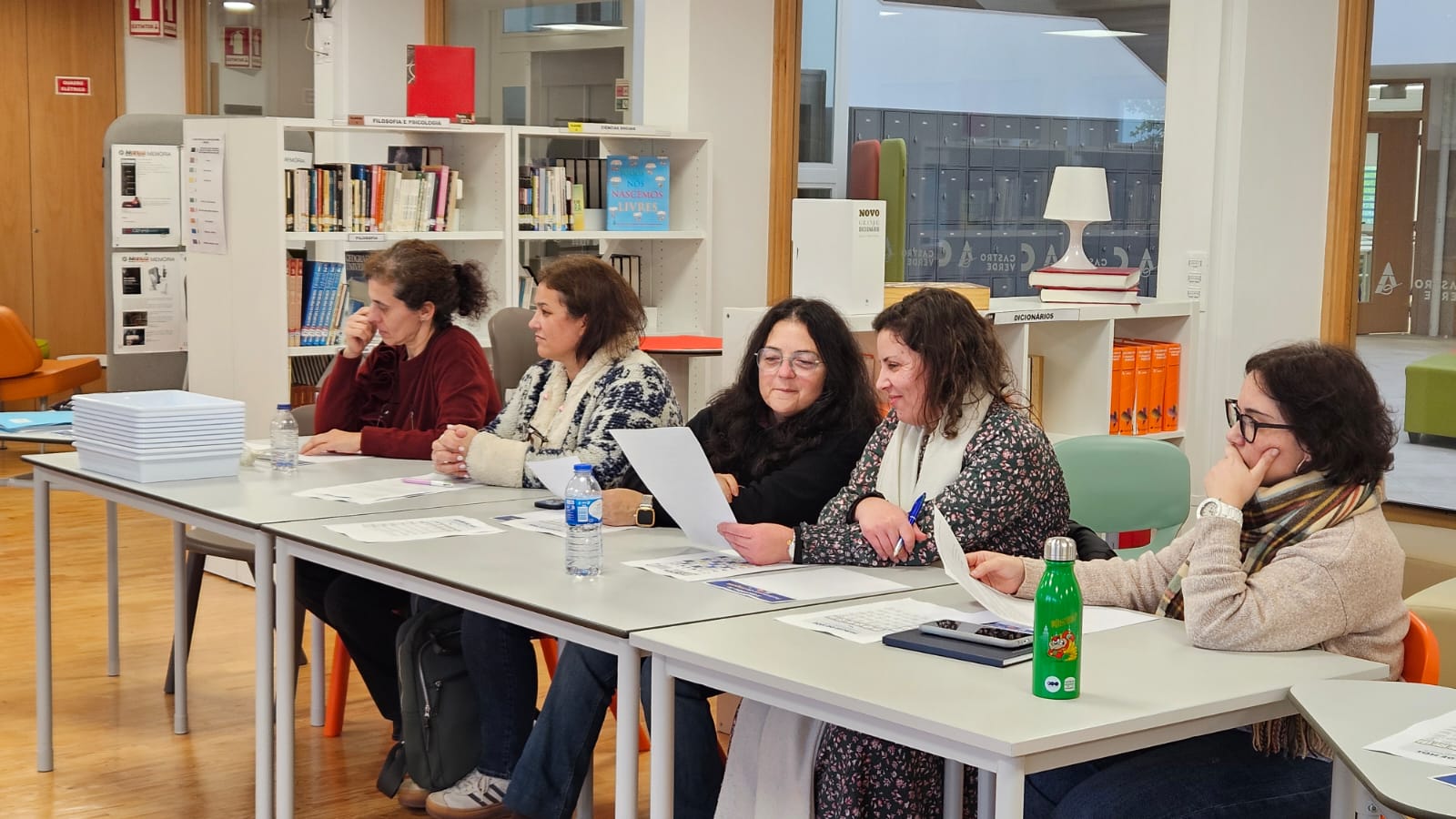 Momento de partilha de estratégias pedagógicas entre docentes