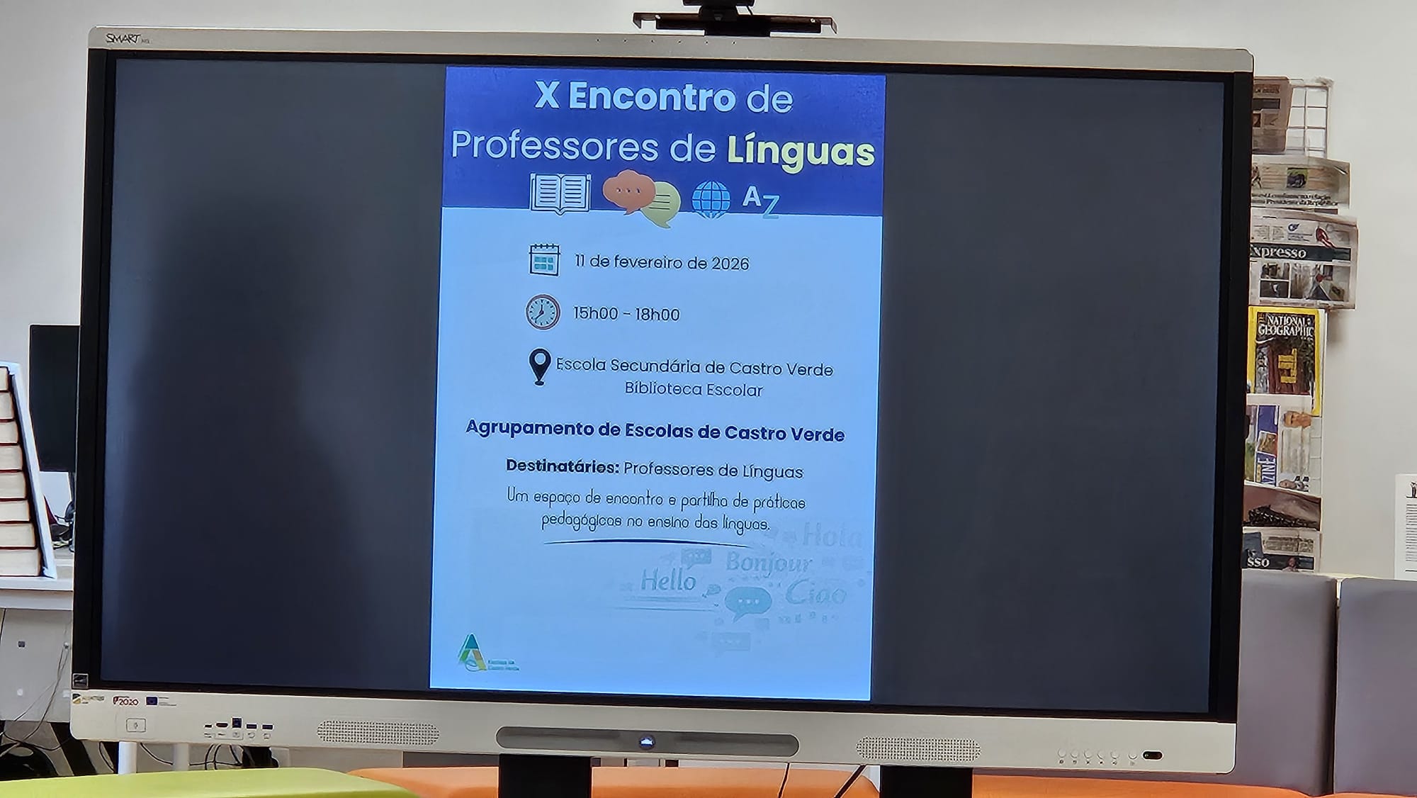 Atividades práticas durante o encontro de professores