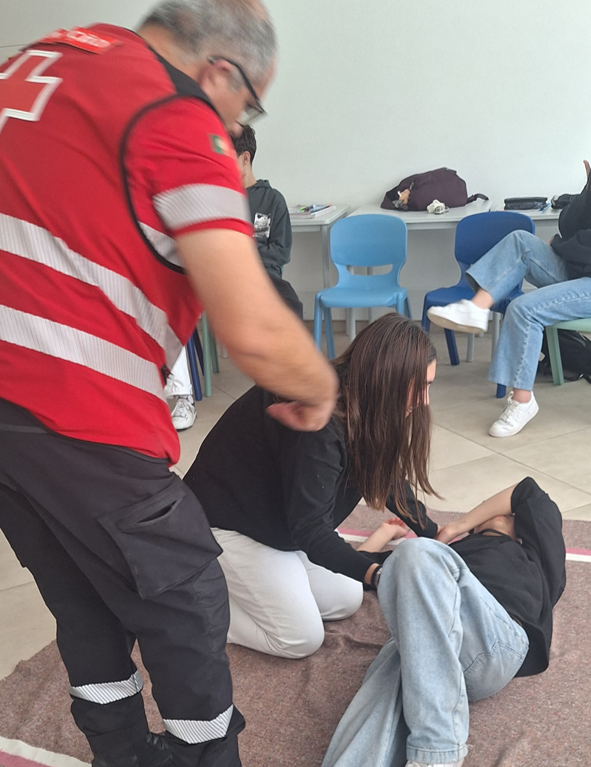 Sessão de formação SBV com o 9.º B