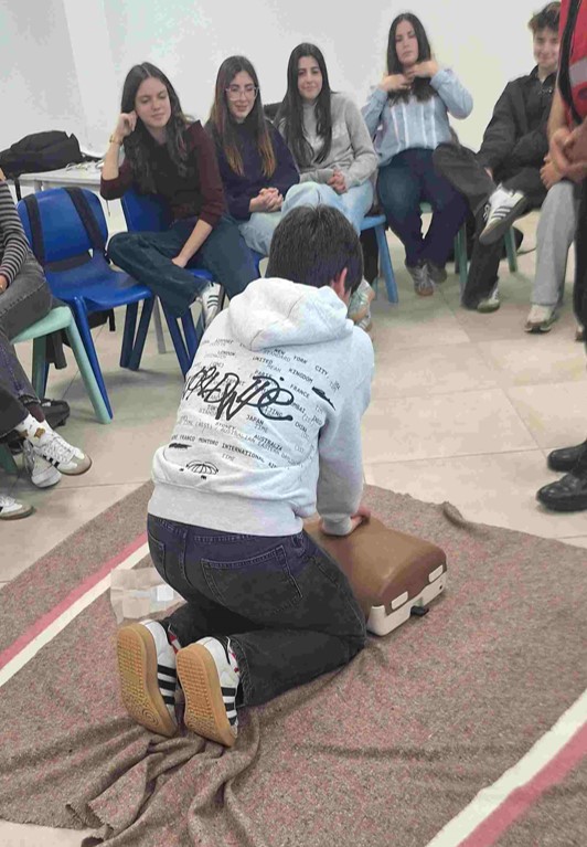 Foto de grupo – 9.º C e Cruz Vermelha