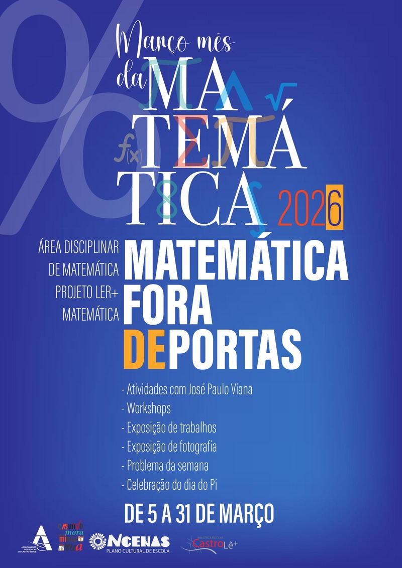 Cartaz Março Mês da Matemática 2026